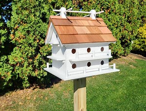 Purple Martin - White - Bird House - Amish Handmade - 14 Nesting Compartments - Weather Resistant - Birdhouse Outdoor - Etsy