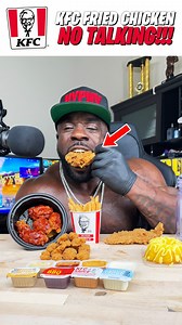 28M views · 10K reactions | Eating KFC Fried Chicken without talking!!  #KFC #friedchicken #food | Kali Muscle | Facebook