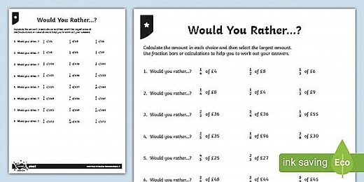 Fractions of British Money Differentiated Worksheets