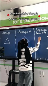 HOW TO BUILD TRIANGLE WITH INTERACTIVE SMARTBOARD 🔺⁉️😱