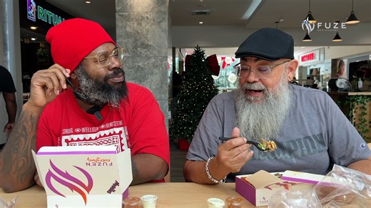 True story! The FUZE food Review that almost turned into a podcast and the simple story behind it. After inviting friend Quincy aka Q D Ross to come have a FUZE Review with us, I was pleasantly surprised that he brought along David || @David Wears || @de_real_dwears who both gave great perspectives and great convo on our Mallah Rush Chicken. It was only after Quincy's David's Review, while speaking to our Manager, that I was told that our dear Shalisha (former marketing and media gal) wanted to 