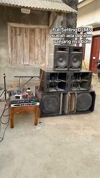 Setting up mini DLMS + testing modified mixer by Jojo CB #jojocb #soundsystem #budgetmixer #budge...
