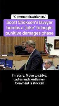 Scott Erickson’s Lawyer Bombs A ‘Joke’ To Begin Punitive Damages Phase