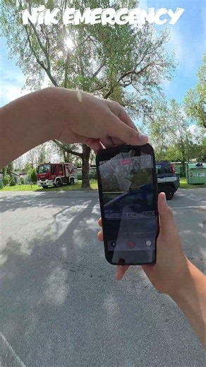 Day 49 where I ride my bike until I film a rescue vehicle #bikelife#firefighters#emergency
