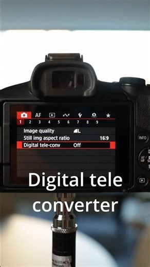How to make your small lens into a Tele zoom lens, using Digital Teleconverter in Canon R50