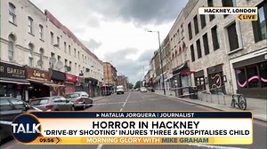 1.9K views · 18 reactions | Police are appealing for information after three adults and a child were injured in a shooting near a restaurant in Hackney. | TalkTVUK | Facebook