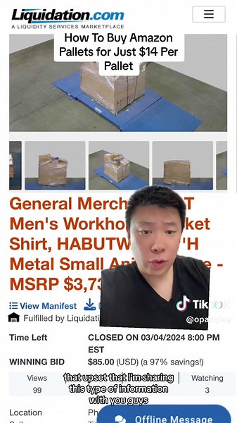 Amazon Pallets are just $14 per pallet right now when you buy from a direct contract holder. If you are paying $300, $400 or $500 per pallet you are getting ripped off. #binstore #opanbins #resellercommunity #resellertips #resellers #greenscreen