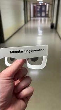 Vision simulation of various eye diseases on a college campus #VisualImpairment #simulation