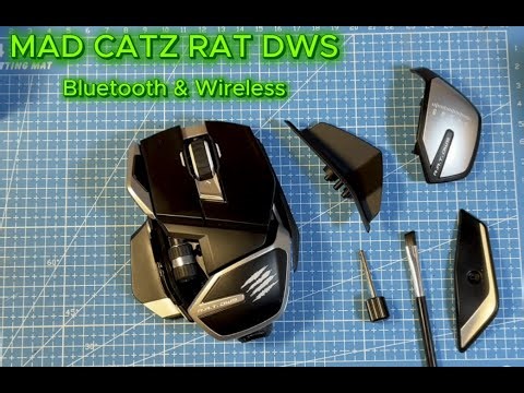 Mad Catz RAT DWS, Bluetooth and Wireless modular gaming mouse.