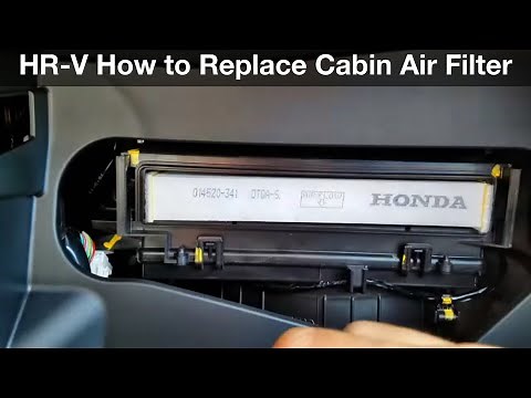Honda HR-V Cabin Air FiIlter Replacement Location 2016 2017 How To