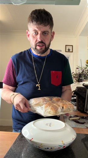 Hot Cross Bun with Lamb & Butter: Weird Lunch Combo?