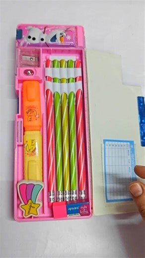 Elsa and Anna pencil case #stationery #asmr