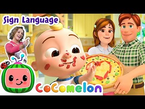 Yummy Yummy Pizza Song!🍕 | Cocomelon Nursery Rhymes | Learn ASL & Baby Sign Language for Kids - Videos For Kids