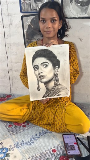 Pooja hegde ji drawing @a@artistAmrita97poojahegde #pooja #art #artist #sketch #drawing #clips