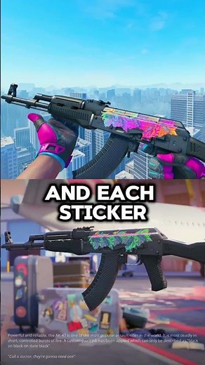 AK Neon-Blaze | Best CS2 BUDGET sticker crafts Pt.4 | #cs2 #howto