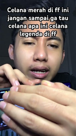 Ini celana merah ff jangan sanpai ga tau celana apa ini legend bgt di ff apa ya