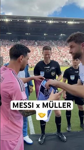 Messi 🤝 Müller finally meet again!👀