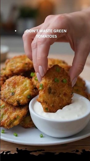 Okra and Green Tomato Fritters
