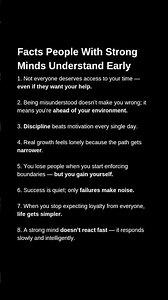 8 Facts Strong-Minded People Learn Early 👇 #Mindset #Psychology