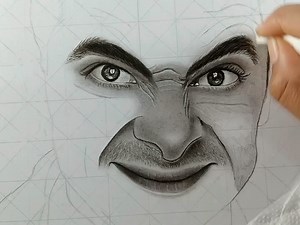 1K views · 46 reactions | Mr. Bean Drawing Tutorial  #eye #nose #artist #art #lips #tips #beautiful #viral #fifa #England #draw #artofthedy #drawingart #sketchbookchallenge #sketchdrawing #sketching #eyedrawing #nosedrawing #lipsdrawing #teaching #mrbean #mrbeanfan #tutorial | Prachi__arts_ | Facebook