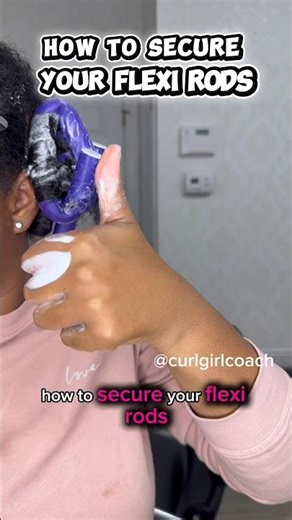 How to Secure Flexi Rods on Natural Wet Hair | If Your Flexi Rod Sets Come Out Frizzy, Try This