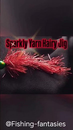 How To Tie Hairy Jigs - Sparkly Red #shorts #fishing #flytying #2026