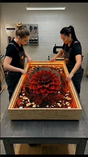 How to Make a Stunning 3D Floral Epoxy Coffee Table