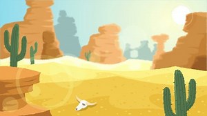 Looping Animation Desert Landscape Stock Footage Video (100% Royalty-free) 25670120 | Shutterstock