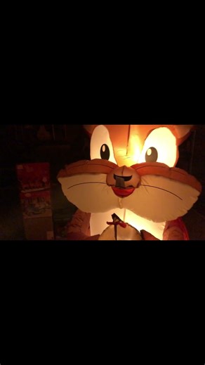 Inflating Animated Chipmunk Christmas Inflatable