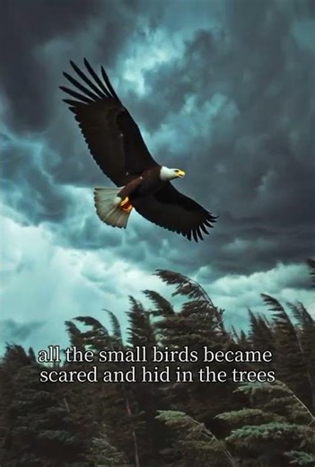The Eagle Who Defeated the Storm 🦅 | Inspirational Bird Story #shorts