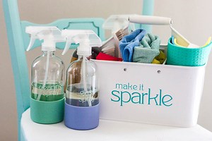 How To Organize Cleaning Supplies In A Pretty Cleaning Caddy