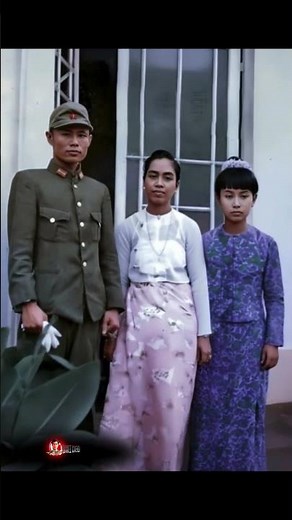 General Aung San Family ❤️🖼️❤️🌸#beautiful #memory #Daw Aung San Suu Kyi#father#hero #for #myanmar