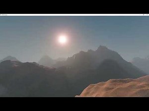 OpenGL procedural terrain - snowy mountains - tessellation shaders