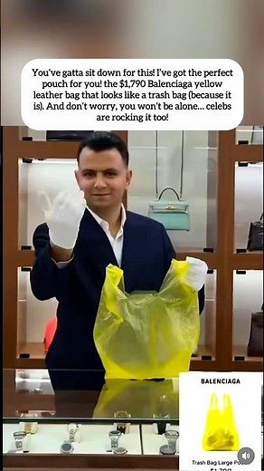 The Balenciaga Yellow Trash Bag sells for $1,790, andCelebs Can’t Get Enough!