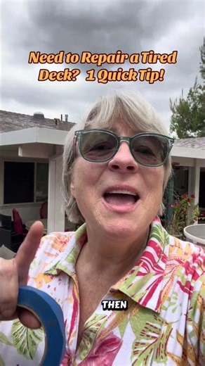 One quick organizing tip before you repair your deck