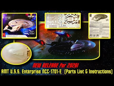 AMT STAR TREK FIRST CONTACT U.S.S. Enterprise NCC-1701-E (Instruction Sheet)