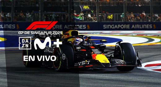 DAZN y Movistar F1 transmitieron la carrera del GP de Singapur 2025 en España (05/10/25)