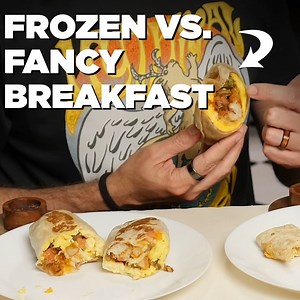 196K views · 2.3K reactions | Can we tell the difference between $19 fancy breakfast burrito versus $1.29 breakfast burrito from the grocery store? | Rhett & Link | Facebook