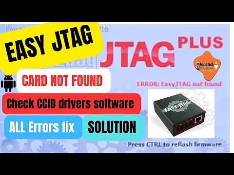 Easy jtag card not found/All driver problem /CCID drivers software errors/permanent solution