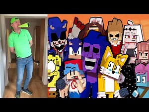 FNF Minecraft Animation VS Real Life | "Chasing" - Tails.exe