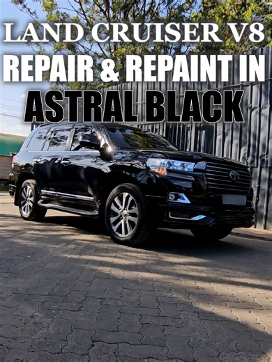 Toyota Land Cruiser V8 Fresh Astral Black Paint Job