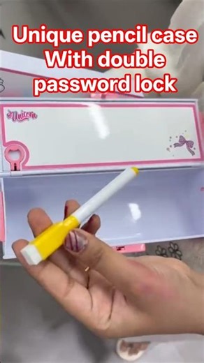 Unique pencil case with double password lock 🔐