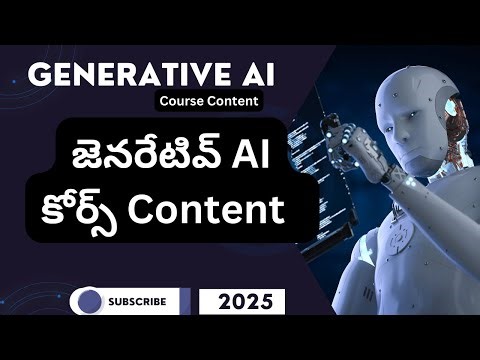 Generative AI Course Content and Duration Online training