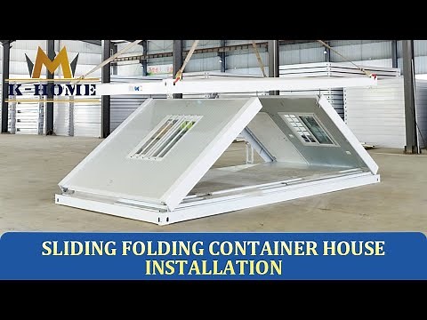 How to install a Folding Flat Pack Container House in just a few minutes?🔥#containerhouse