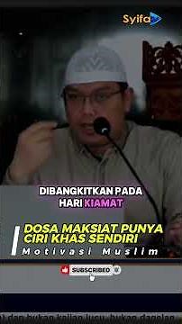 DOSA MAKSIAT PUNYA CIRI KHAS SENDIRI - Ustadz Dr. Firanda Andirja, Lc., M.A
