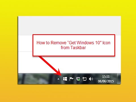 How to Remove “Get Windows 10″ Icon from Taskbar