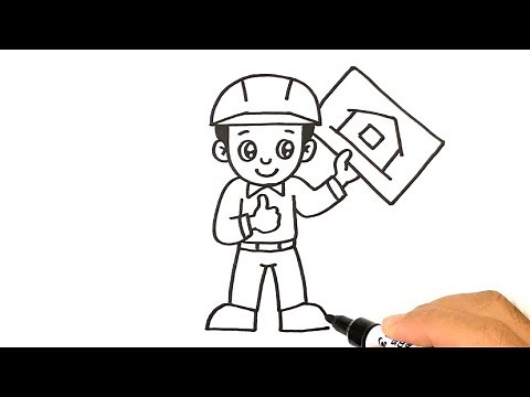 How to DRAW an ENGINEER Easy Step by Step for Beginner