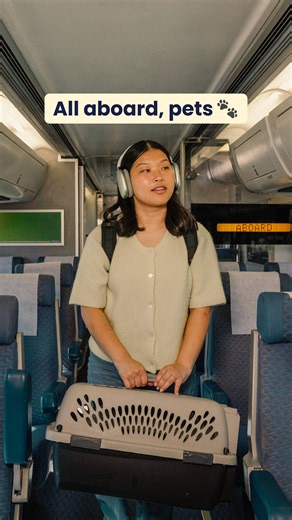 Can’t imagine leaving your furry friend behind? Neither can we. 🐶✨ Add them to your Capitol Corridor booking for $29 one-way and keep the whole crew together on the ride (one pet per customer reservation; must be under 20lbs). 🐾🚆 #onlybytrain #capitolcorridor #norcal #travelwithpets #petfriendlytravel