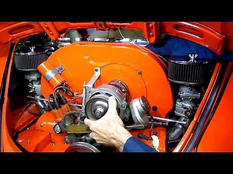 Air Cooled Vw Beetle Alternator Removal Fan Adjustment Pt 1
