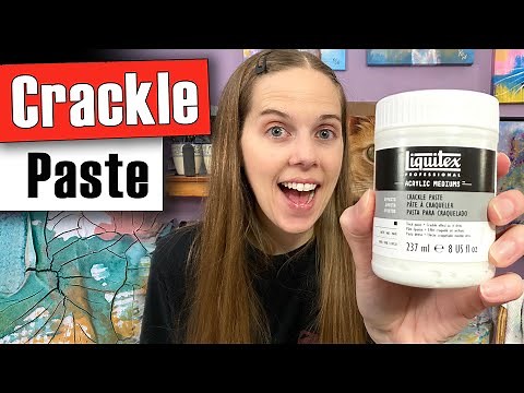 Crackle Paste Tutorial for Acrylic Painting - FUN and EASY!!
